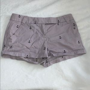 Purple J crew anchor shorts!